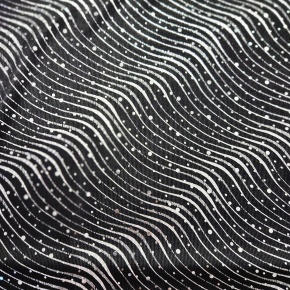 plus Size Claire France sparkle Sequined Sheer Top - Picture 4 of 8